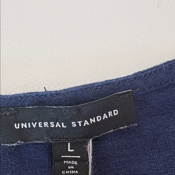 Universal Standard Cabana Caftan Dress Linen Blend Boho Lagenlook Size L (22-24) - Picture 7 of 10